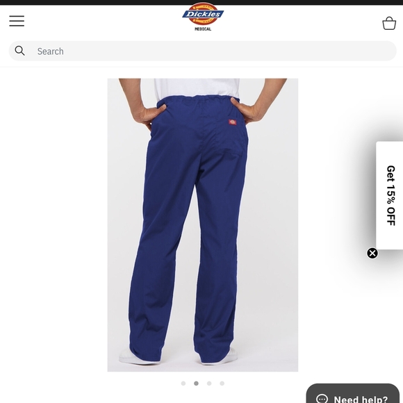 Dickies Blue Scrub Pants - Picture 4 of 7